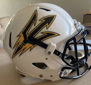 Arizona State St Sun Denvils Game Worn Helmet Ncaa Football