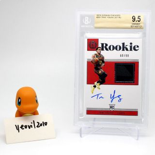 2018/19 Panini Encased Rookie Jersey Auto Trae Young Bgs 9.  5 10 Auto Rc 60/99
