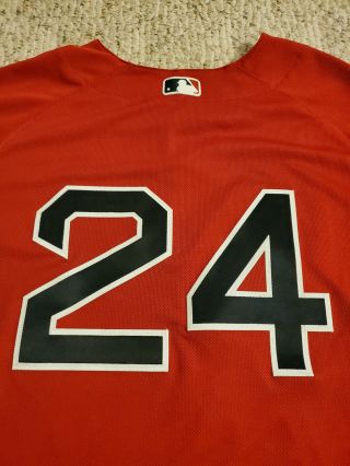 2018 Boston Red Sox Issued David Price Jersey MLB Game Un - Un - Worn MVP 3