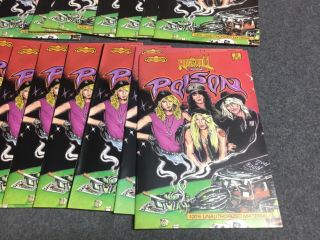Poison Bret Michaels Bobby Dall Rock n Roll comic book 25 copies 1990 vintage 2
