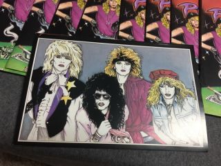 Poison Bret Michaels Bobby Dall Rock n Roll comic book 25 copies 1990 vintage 3