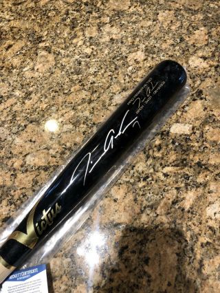 Tim Anderson Autographed 2019 Batting Title Game Bat White Sox Bas