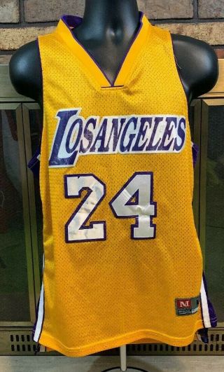 Vintage Kobe Bryant Los Angeles Lakers Nba Basketball Jersey 24 Mens Size Large