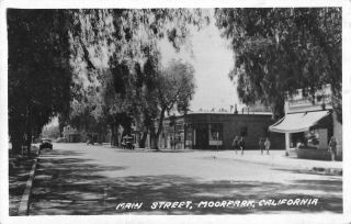 Moorpark California Main Street Real Photo Vintage Postcard Ji658334