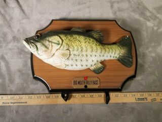 Big Mouth Billy Bass Motion Activated Singing Fish Wall Plaque 2 Songs Vintage