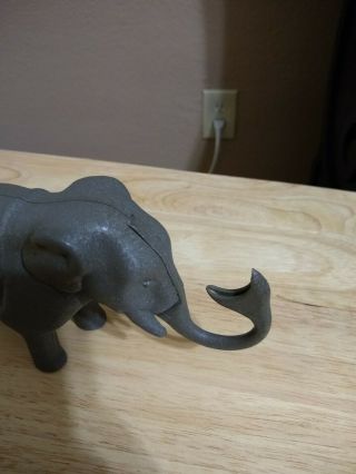 Vintage Elefant Gar - Ru Coin Bank Cast Iron 2