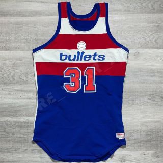 Nba Jersey Washington Bullets Joe Kopicki Wilson Game Worn Pro Cut Sz 46 1980s