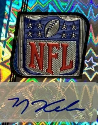 T.  J.  Hockenson 1/1 NFL Shield 2019 Unparalleled Autograph Memorabilia 3