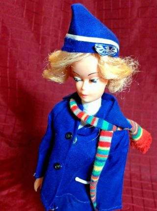 Vintage Barbie Clone Doll Hong Kong With Airline Stewardess Uniform