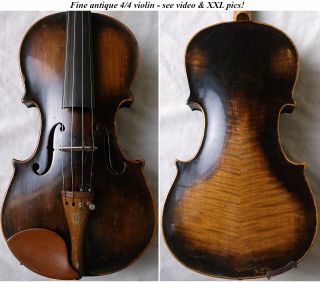 Fine Old 19th Centrury Violin - See Video - Antique Violino バイオリン скрипка 小提琴 080