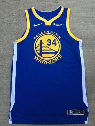 Shaun Livingston Game Issued 2019 Golden State Warriors Finals Jersey Game Worn