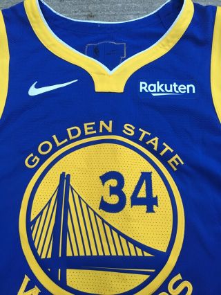 Shaun Livingston Game Issued 2019 Golden State Warriors Finals Jersey Game Worn 3