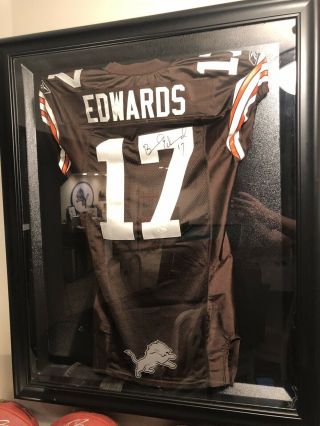 Braylon Edwards Game Issued Jersey Autographed Jsa Cleveland Browns Game Worn