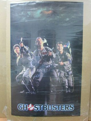 Vintage Poster Movie Ghostbuster 1984 Group Inv G4591