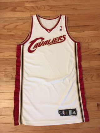 Cleveland Cavaliers Nba Authentic Adidas 2009 - 10 Game Issued Jersey Size 46,  4