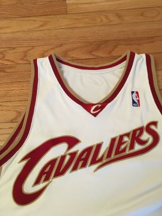 Cleveland Cavaliers NBA Authentic Adidas 2009 - 10 Game Issued Jersey Size 46,  4 3