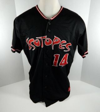 2018 Albuquerque Isotopes Mike Tauchman 14 Game Black Jersey 2