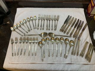 Sterling Silver 50 Piece Set Of Royal Danish By International Silver 8 Settings
