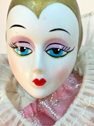 Vintage Porcelain Doll Hand Painted Face Genie Jinn Costume 9 - 1/2 " Tall