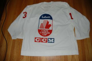 Nhl Team Canada 1991 Canada Cup Grant Fuhr Game Used/issued Practice Jersey