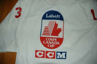 NHL Team Canada 1991 Canada Cup Grant Fuhr game used/issued practice jersey 2