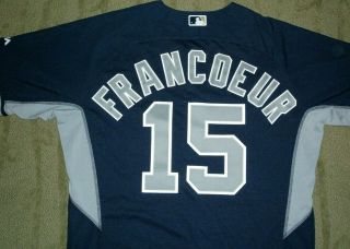 JEFF FRANCOEUR SAN DIEGO PADRES GAME ISSUED UN WORN ' 14 JERSEY (BRAVES PHILLIES) 2