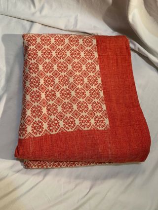 Vintage Hand - Woven Fabric 100 Egyptian Cotton 78x110 Ankh Handweaving