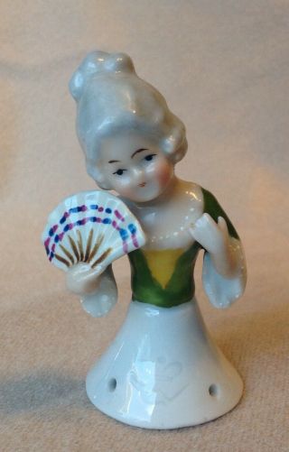 Antique Half Doll Goebel Child W/ Fan - Girl