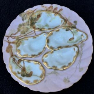 Antique French Limoges Haviland Pour Bedell 5 Well Oyster Plate
