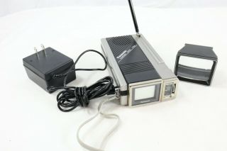 Vintage Panasonic Travelvision Tr - 1030p Ultra - Compact Black And White Tv