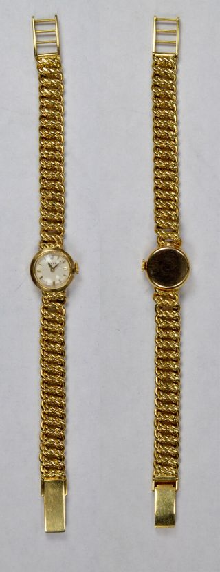 VINTAGE 1940 ' S 18K YELLOW GOLD WOMEN ' S ROLEX COCKTAIL WRISTWATCH W/ ROPE BAND 3