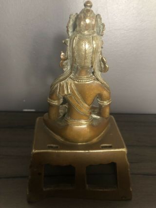 18th/19th Rare Antique Chinese Bronze Buddha 2