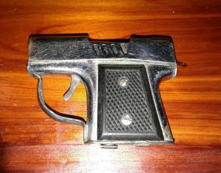 Vintage Pistol Shaped Lighter Continental York Made In Japan