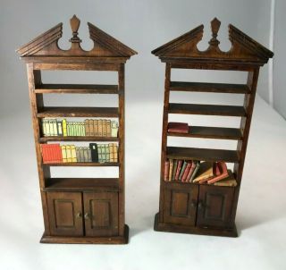 Tynietoy Flame Top Bookcases - One With " Books "