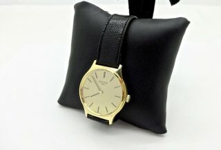 Mens Vintage Longines Heavy 18k Solid Gold Cased 17j L847.  4 Wristwatch,  Box,