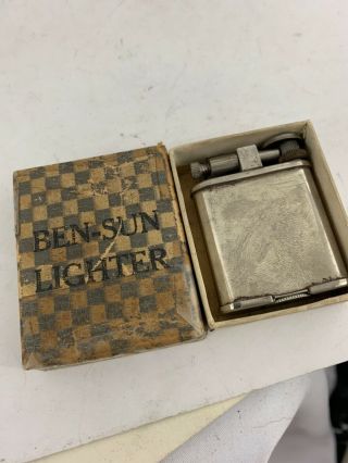 Vintage Ben - Sun Lift Arm Pocket Lighter With Box