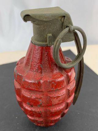 Vintage Figural Hand Grenade Table Lighter -