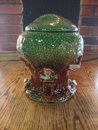 Vintage Keebler Elf Tree House Cookie Jar Mccoy 350 Usa 10 " Tall
