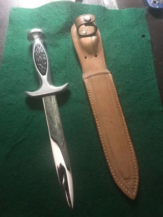 Antique France Depose Inox Commando Stiletto Knife Fairbairn Sykes Style Dagger