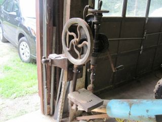 Antique Hand Crank Drill Press