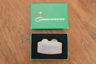Zippo Greenskeeper Golf Divot Tool & Ball Markers W/ Box Medusa Cement Company
