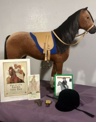 Pleasant Co American Girl Large Brown Horse Penny 18”,  Accessories