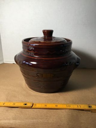 MarCrest Vintage Daisy Dot Bean Pot or Cookie Jar 2