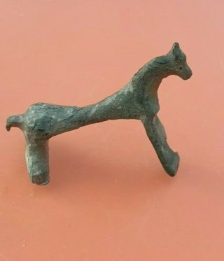 Ancient Roman Bronze Zoomorhic Puma Fibula / Brooch - Very Rare