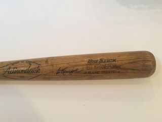Ed Kranepool Game Cracked Mets Bat Autographed Vintage Adirondack