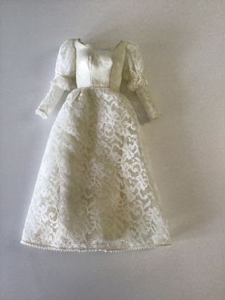 Vintage Barbie Doll Wedding Gown 3493 Satin N Shine Vhtf Variation 1972