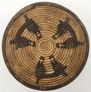 Large Antique Vintage Native American Indian Woven Basket Bowl 19th C 1800’s