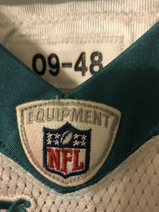 John Denney Game Worn Autograph Signed Miami Dolphins Jersey Unwashed Matched 3