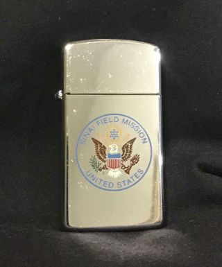 Vintage 1980 United States Sinai Field Mission Zippo Cigarette Lighter
