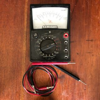 Vintage Kawasaki Hioki Multi Meter Electrical Circuit Timing Volt Ohm Amp Tester